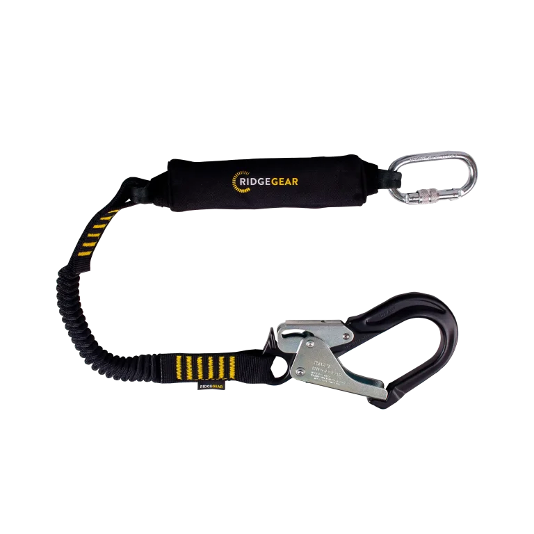 Ridgegear RGL6 Elasticated Single Leg Shock Absorbing Lanyard
